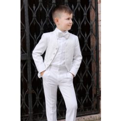 Gyerek mellényes ünneplő szett fehér 