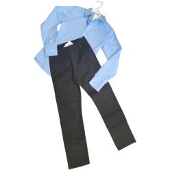   Fiú farmer hatású nadrág sötétkék derékba állítható 