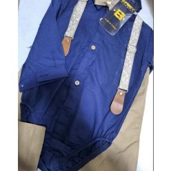 Baby bodys ünneplő együttes kék 