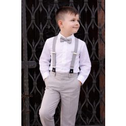 3 részes ünneplő szett szürke 