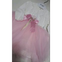 Lány ünneplő ruha rózsaszín 