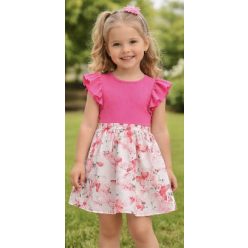 Lányka pink lepkés ruha