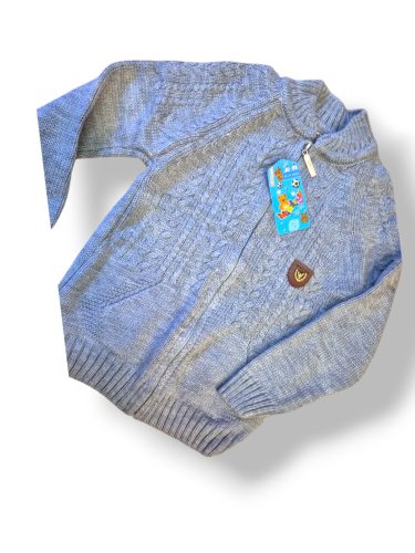 Fiú kardigán szürke 