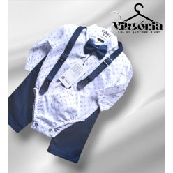 Fiú baby együttes bodys kék 