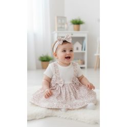 Baby 3 részes Pamut szett hajpanttal 