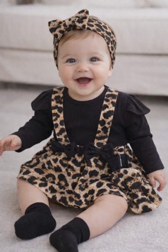 Baby leopárd mintás 3 részes szett 