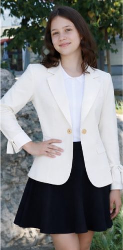 Lány Blézer kabát Ekrü 