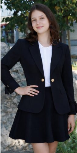 Lány Blézer kabát Fekete 