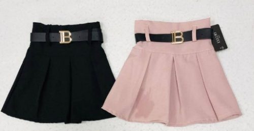Lány szoknya övvel több színben 