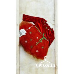 Baby lány piros hópehely ruha