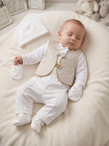 Baby keresztelő szett arany 
