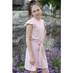 Lány Pamut ruha derékban megkötős PÚDER