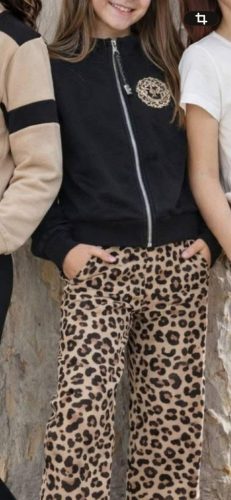 Lány cipzáras pulóver ocelot logó 