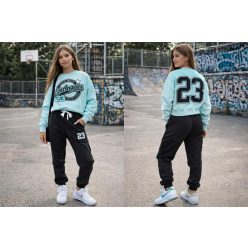 Lány együttes lezser türkiz 