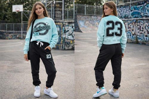 Lány együttes lezser türkiz 