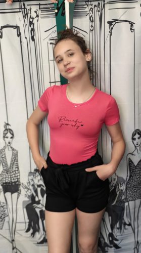 Lány lenge pink póló 