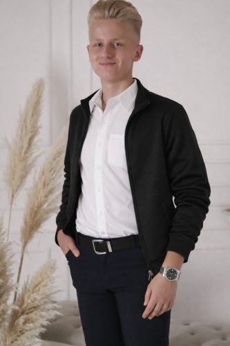 Fiú sztrecses ünneplő NADRÁG fekete