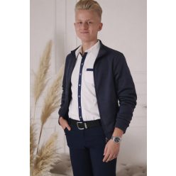 Fiú ünneplő ING KÉK SZÍNŰ BERAKÁSSAL hosszú ujjú 