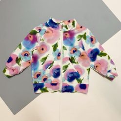Lányka virágmintás pulóver 