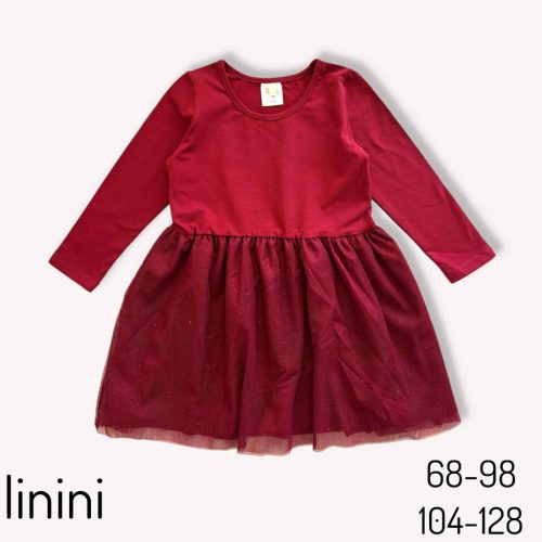 Lányka csillogó pamut ruha 