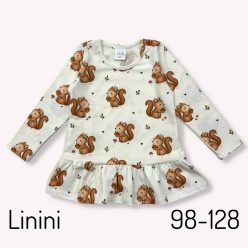 Lányka pamut ruha mókus 