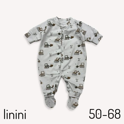 Baby fiú rugi munkagépes
