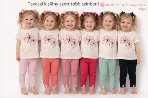Lányka pamut nadrágok több színben 