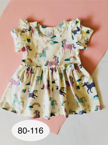 Baby Lányka unikornis pamut ruha