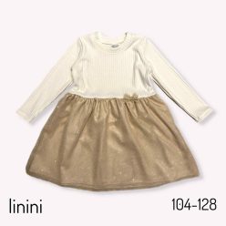 Lányka csillogó bordázott puha tapintású ruha