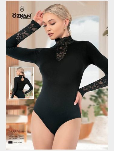 Női csipke garbós body