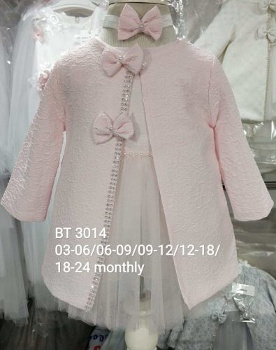 Baby alkalmi ruha szett rózsaszín 