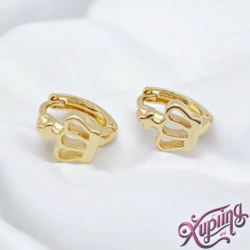 Korona 14K XP kislány fülbevaló
