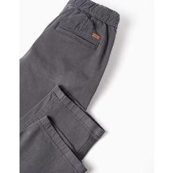  Zippy Bő, twill chino nadrág fiúknak, sötétszürke